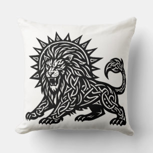 Cojín Decorativo Leo Zodiaco Sol‑Melena León BurnsInHell