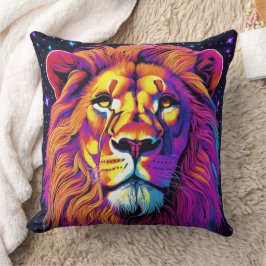 Cojín Decorativo León colorido