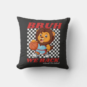 Cojín Decorativo León de Baloncesto Lindo BRUH VOLVEMOS De Vuelta a