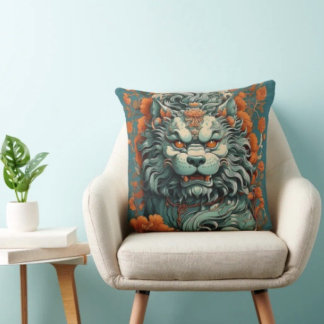 Cojín Decorativo León de la Flu Sabiduría
