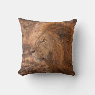 COJÍN DECORATIVO LEÓN DE LARGO MANDO