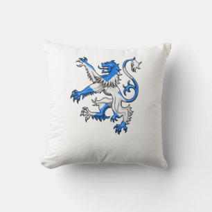 Cojín Decorativo León escocés en los colores de San Andrés
