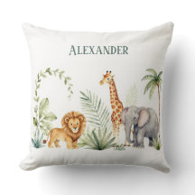 León jirafa y elefante personalizado selva
