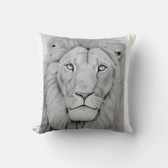 Cojín Decorativo León Majestuoso (Anverso)