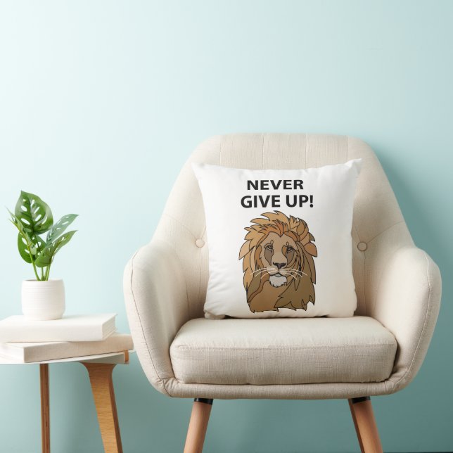 Cojín Decorativo León Nunca Se Rinde León (Silla)