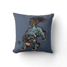 León Shi Chino Vintage en Azul de Vaqueros Azul