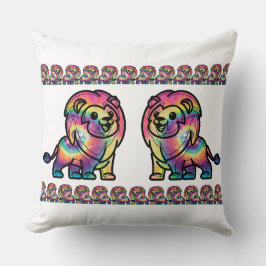 Cojín Decorativo León Tie Dye