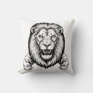 Cojín Decorativo León violento con garras