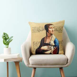 Cojín Decorativo Leonardo da Vinci Lady con Ermine