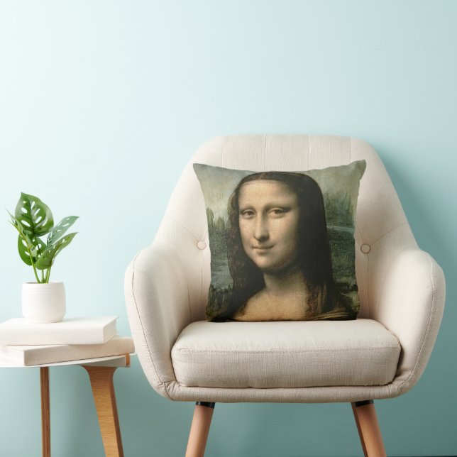 Cojín Decorativo Leonardo Vinci | Mona Lisa, c.1503-6 (Silla)
