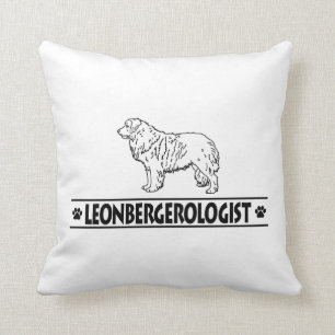 Cojín Decorativo Leonberger humorístico
