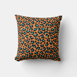 Cojín Decorativo Leopard (impresión Naranja oscuro)