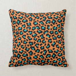 Cojín Decorativo Leopard (impresión Naranja oscuro)