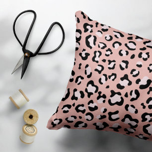 Cojín Decorativo Leopard Print, Leopard Spots, Pink Leopard