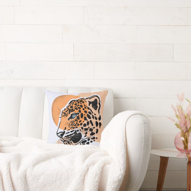 Cojín decorativo Leopard Square - Impresión animal (Sofá)