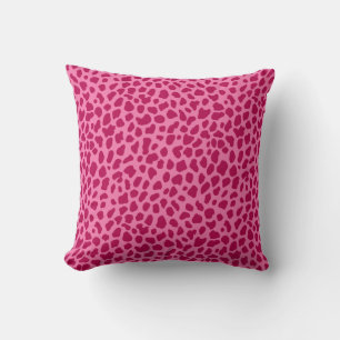 Cojín Decorativo Leopardo Animal Print Retro Glam y2k Estético Pink