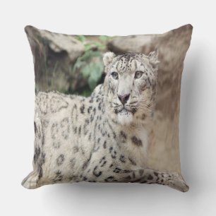 Cojín Decorativo Leopardo de la nieve