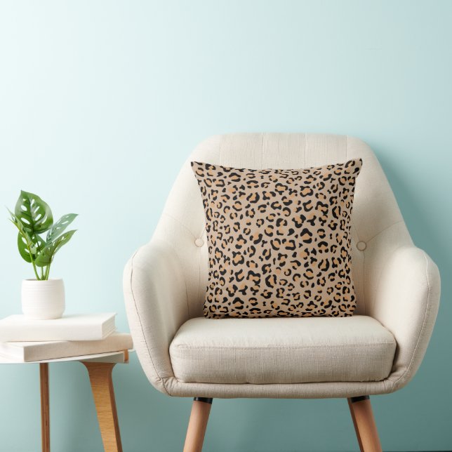 Cojín Decorativo Leopardo Print, Leopard Spots, Brown Leopard (Silla)