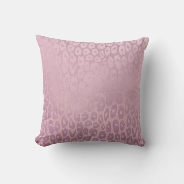 Cojín Decorativo Leopardo Purpurina Lilac Rode Golg Textura (Anverso)
