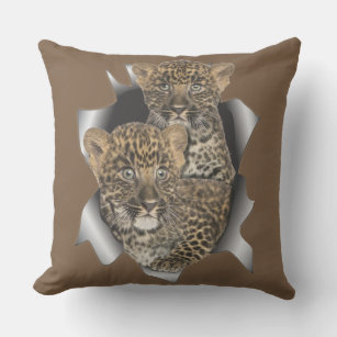 Cojín Decorativo Leopardos del bebé