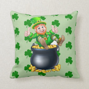 Cojín Decorativo Leprechaun afortunado