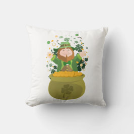 Cojín Decorativo Leprechaun de San Patricio