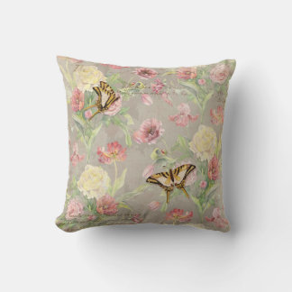 Cojín Decorativo Les Fleurs Peony Rosa Tulip Iris Florales