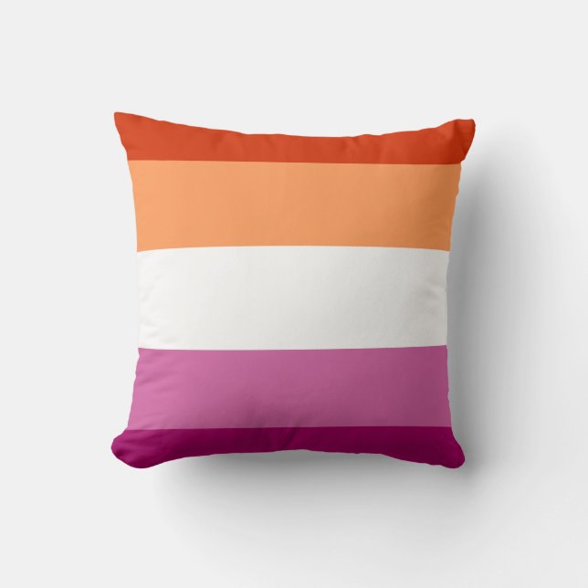 Cojín Decorativo Lesbian Flag (Anverso)