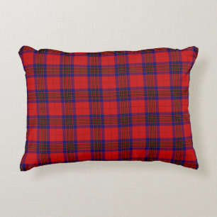Cojín Decorativo Leslie tartan azul púrpura