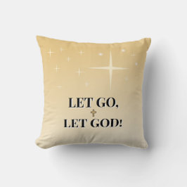 Cojín Decorativo Let Go Let God Inspirational