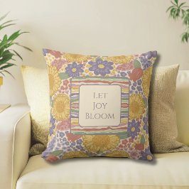 Cojín Decorativo Let Joy Bloom Reversible Throw Pillow