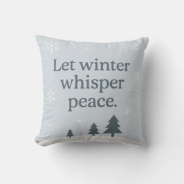 Cojín Decorativo Let Winter Whisper Peace – Scandinavian Winter 