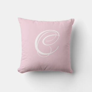 Cojín Decorativo Letra C Monograma Personalizado inicial