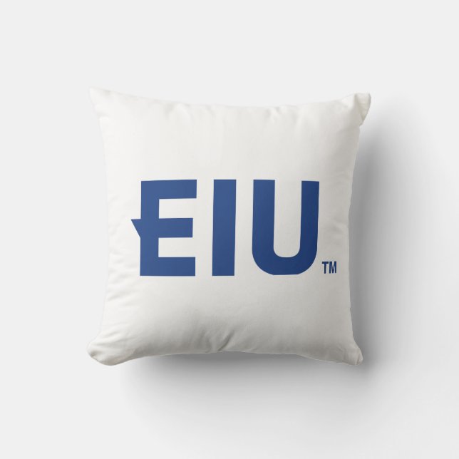 Cojín Decorativo Letra de bloque EIU (Anverso)