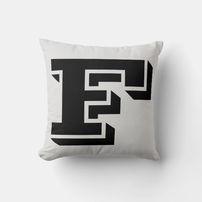 COJÍN DECORATIVO LETRA F MONOGRAM PILLOW (Anverso)