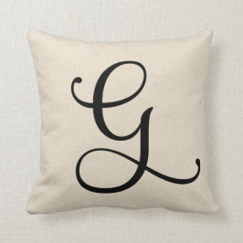 Cojín Decorativo Letra G