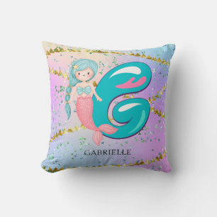 Cojín Decorativo Letra G Monograma Acuarela Cuta Cristales De Siren
