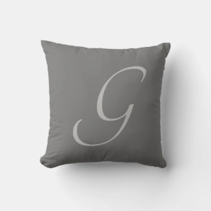 Cojín Decorativo Letra G Monograma Personalizado inicial