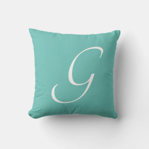 Cojín Decorativo Letra G Monograma Personalizado inicial