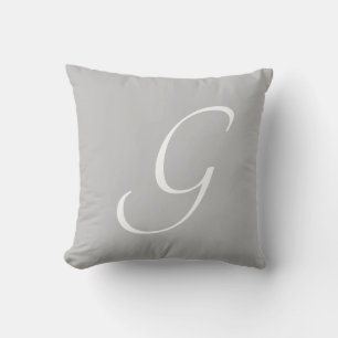 Cojín Decorativo Letra G Monograma Personalizado inicial
