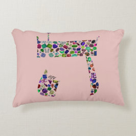 Cojín Decorativo Letra hebrea HEY