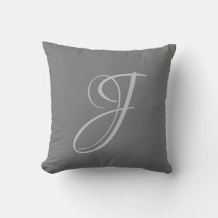 Cojín Decorativo Letra J Monograma Personalizado inicial