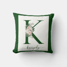 Letra K Floral Monograma