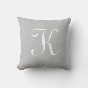 Cojín Decorativo Letra K Monograma Personalizado inicial