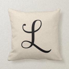 Cojín Decorativo Letra L