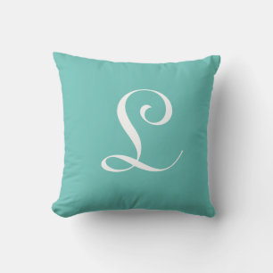 Cojín Decorativo Letra L Monograma Personalizado inicial