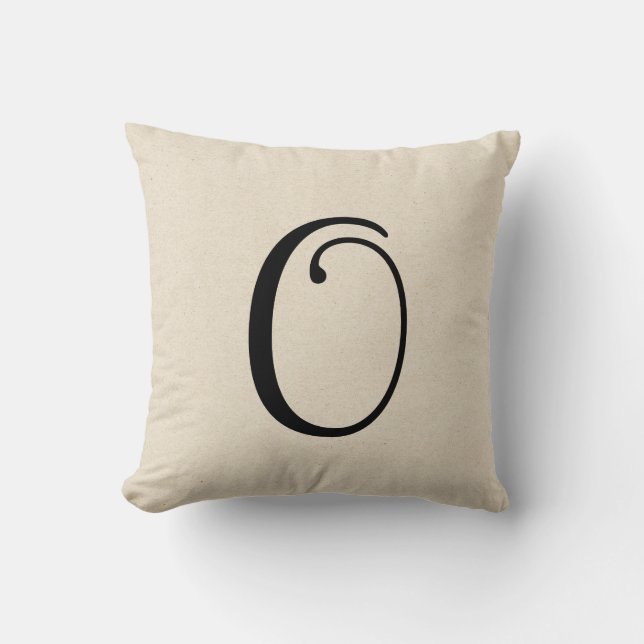 Cojín Decorativo Letra O (Anverso)