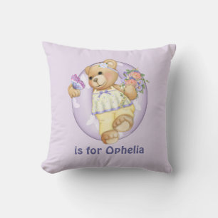 Cojín Decorativo Letra Teddy Bear 0 Monograma Pillow