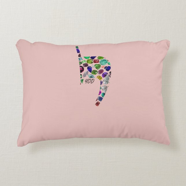 Cojín Decorativo Letra 'YOD' (Anverso)