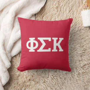 Cojín Decorativo Letras de Phi Sigma Kappa